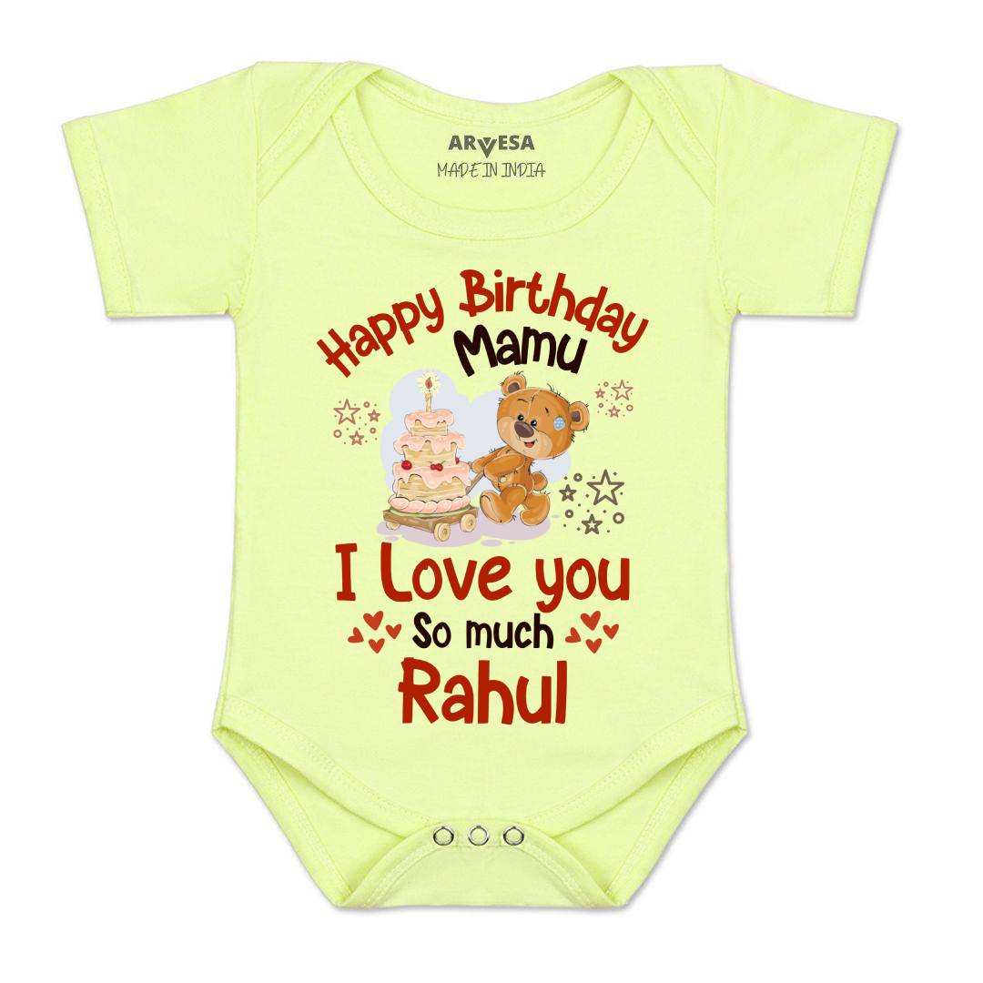 Arvesa Happy Birthday Mamu Baby Boy & Girl Dress