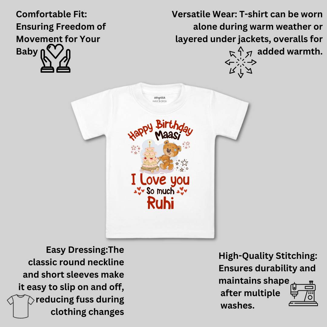Arvesa Happy Birthday Maasi Baby Boy & Girl Dress
