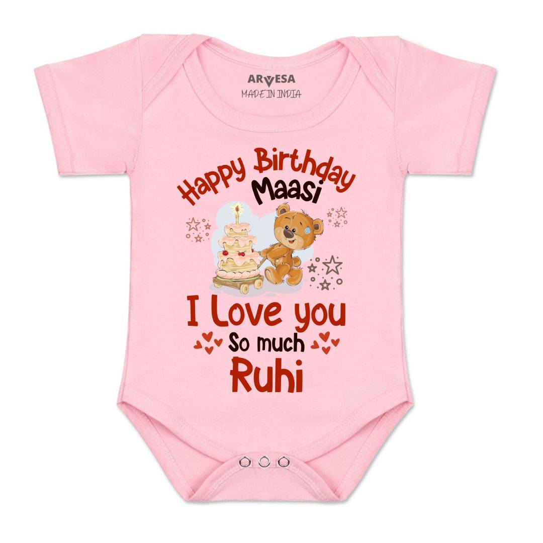 Arvesa Happy Birthday Maasi Baby Boy & Girl Dress