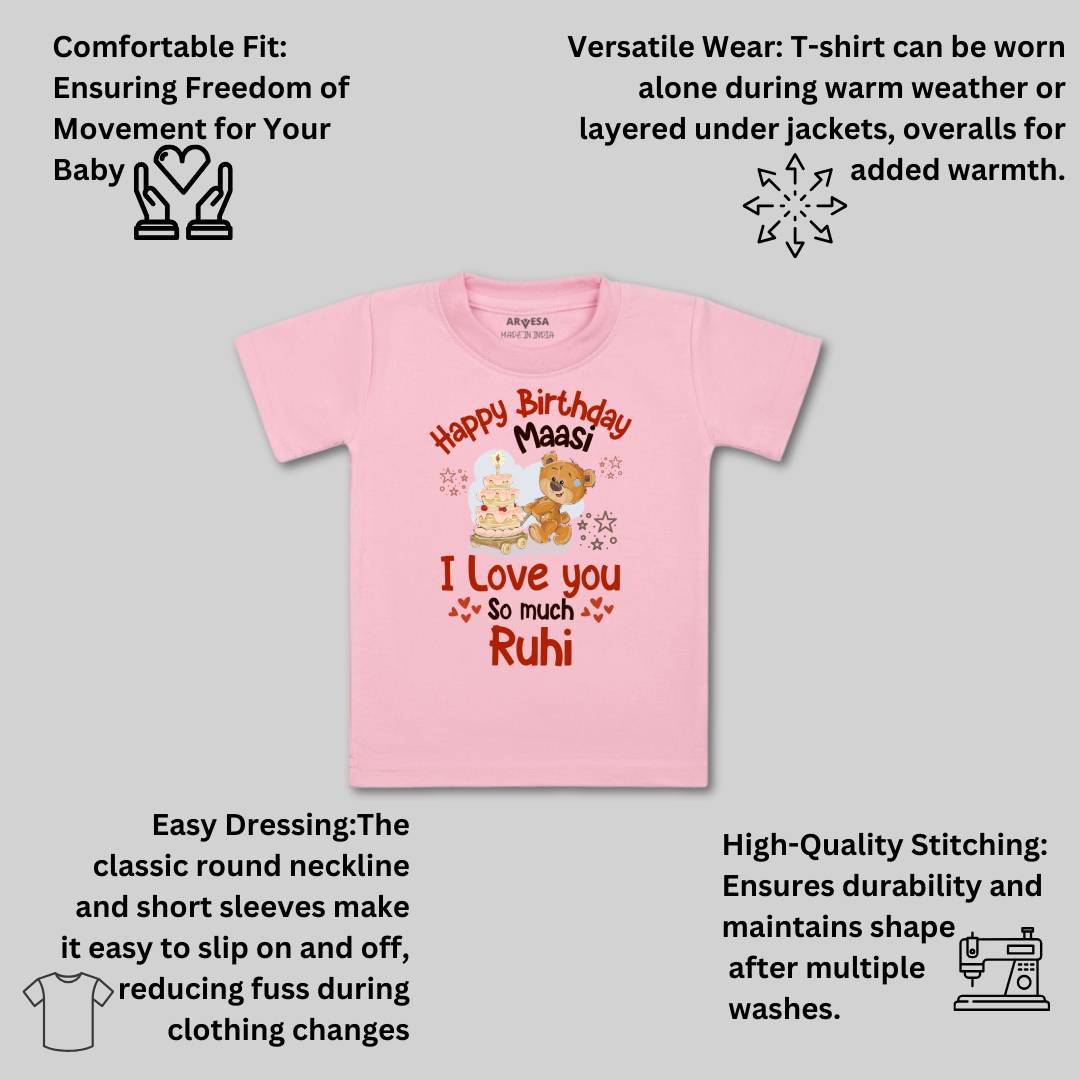 Arvesa Happy Birthday Maasi Baby Boy & Girl Dress