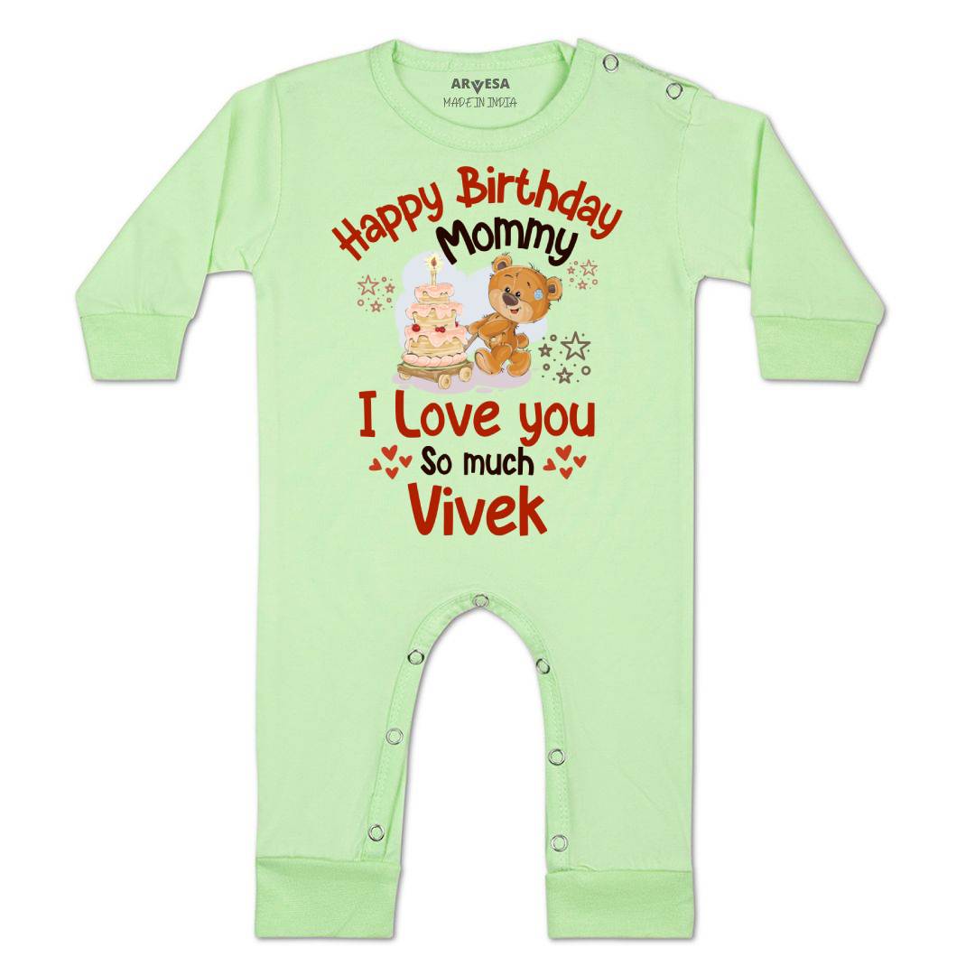 Arvesa Happy Birthday Mummy. I Love You So Much. Baby Boy & Girl Dress