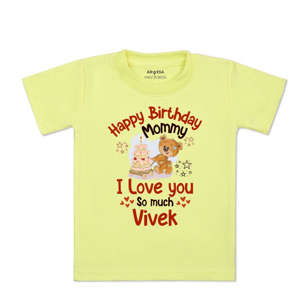 Arvesa Happy Birthday Mummy. I Love You So Much. Baby Boy & Girl Dress