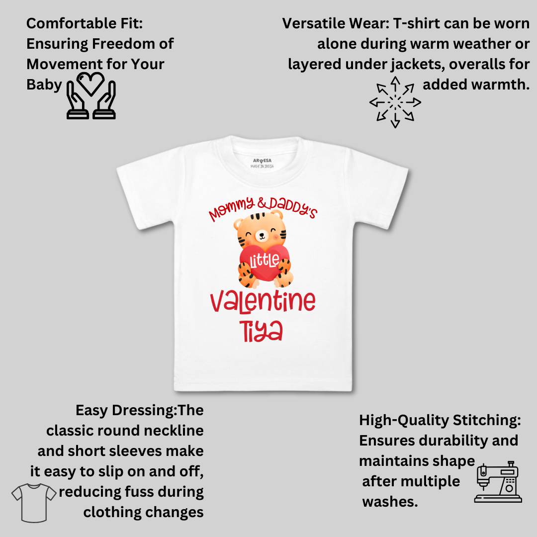 Arvesa Mommy And Daddy Valentine  Baby Boy & Girl Dress