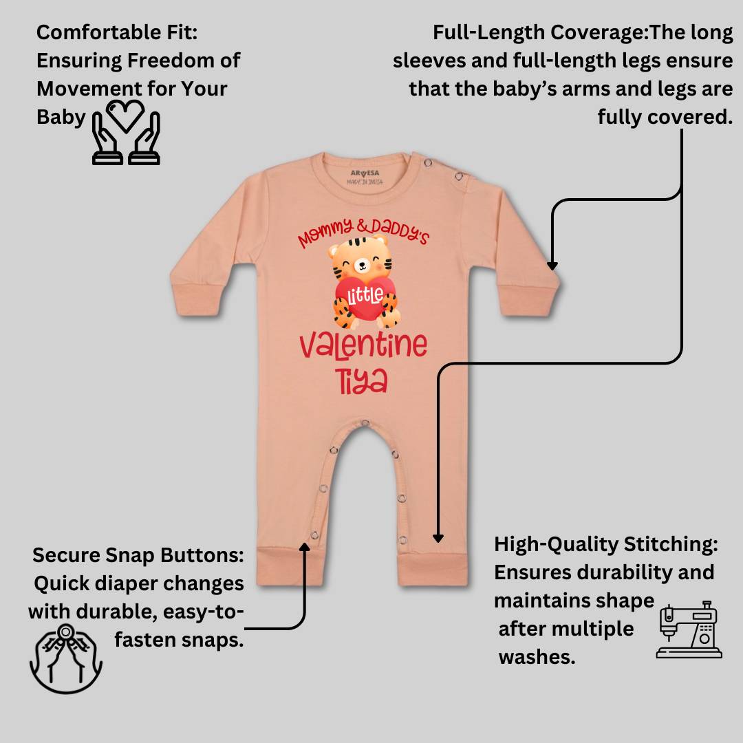 Arvesa Mommy And Daddy Valentine  Baby Boy & Girl Dress