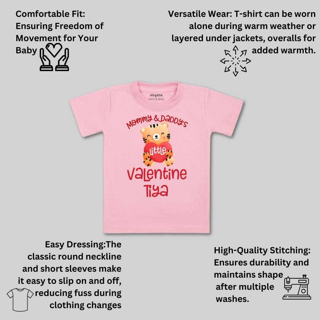 Arvesa Mommy And Daddy Valentine  Baby Boy & Girl Dress