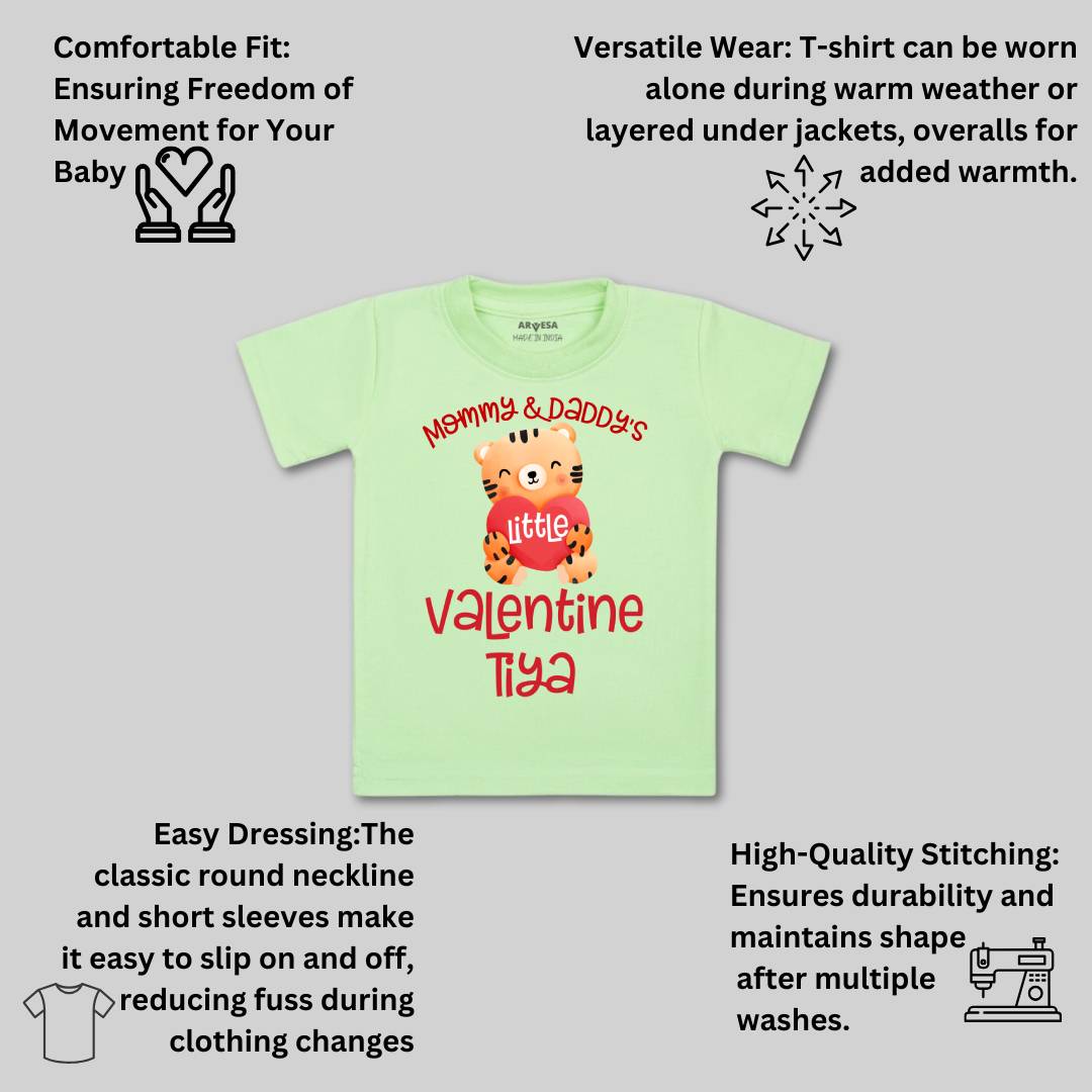 Arvesa Mommy And Daddy Valentine  Baby Boy & Girl Dress