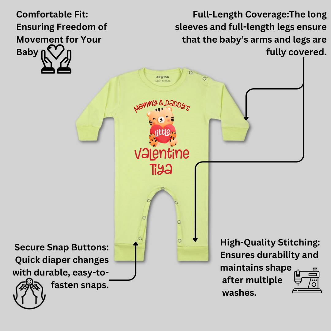 Arvesa Mommy And Daddy Valentine  Baby Boy & Girl Dress