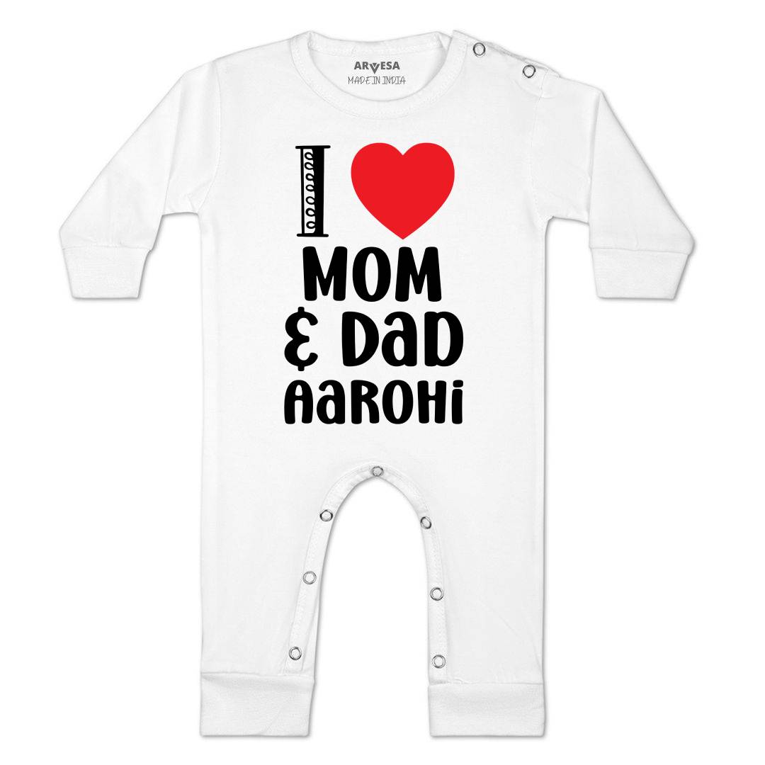 Arvesa I Love Mom And Dad Baby Boy & Girl Dress