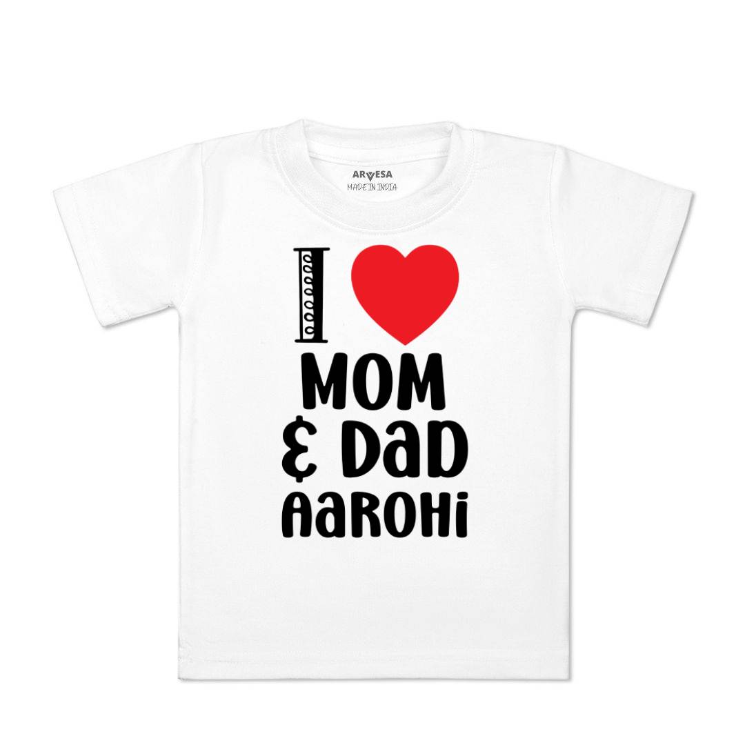 Arvesa I Love Mom And Dad Baby Boy & Girl Dress