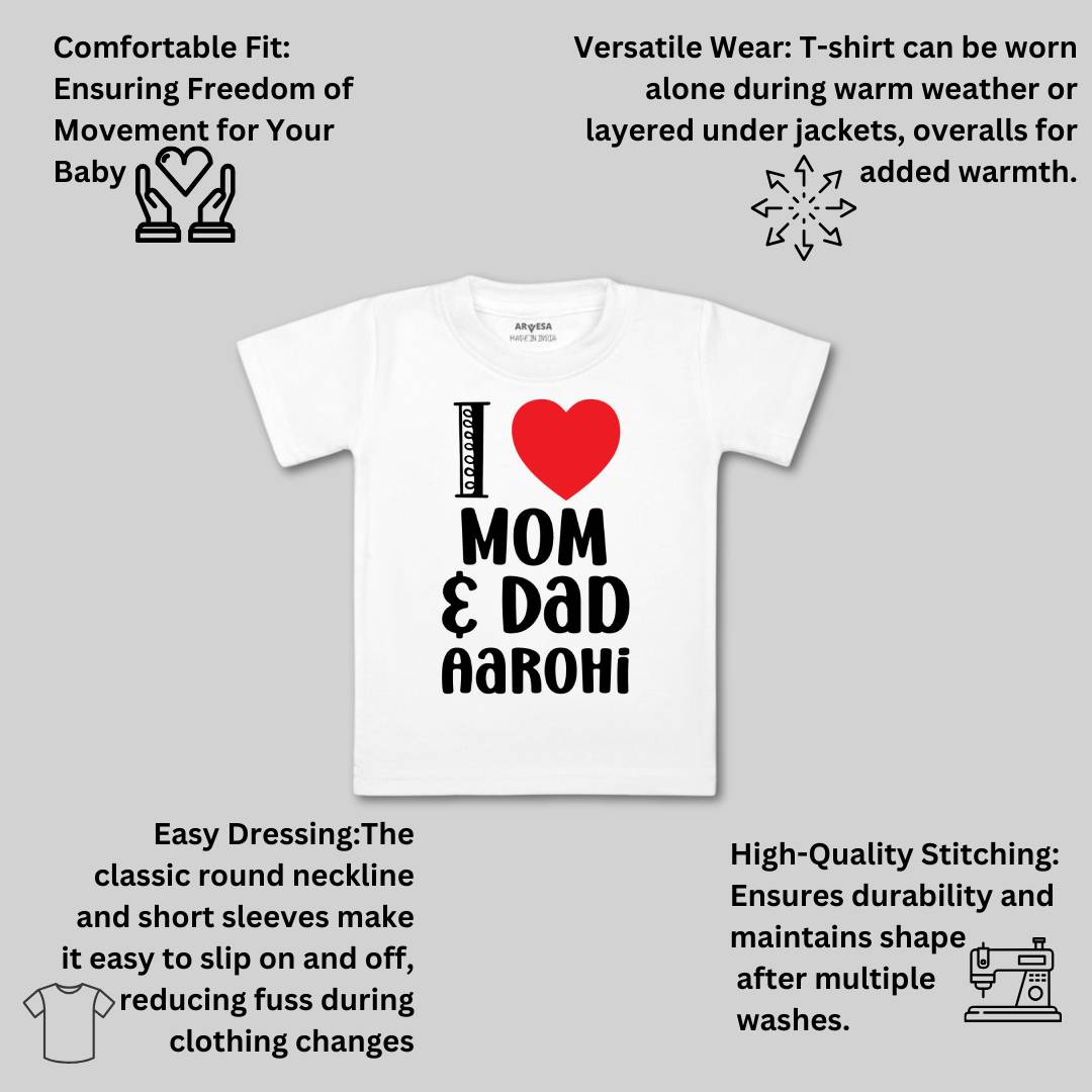 Arvesa I Love Mom And Dad Baby Boy & Girl Dress