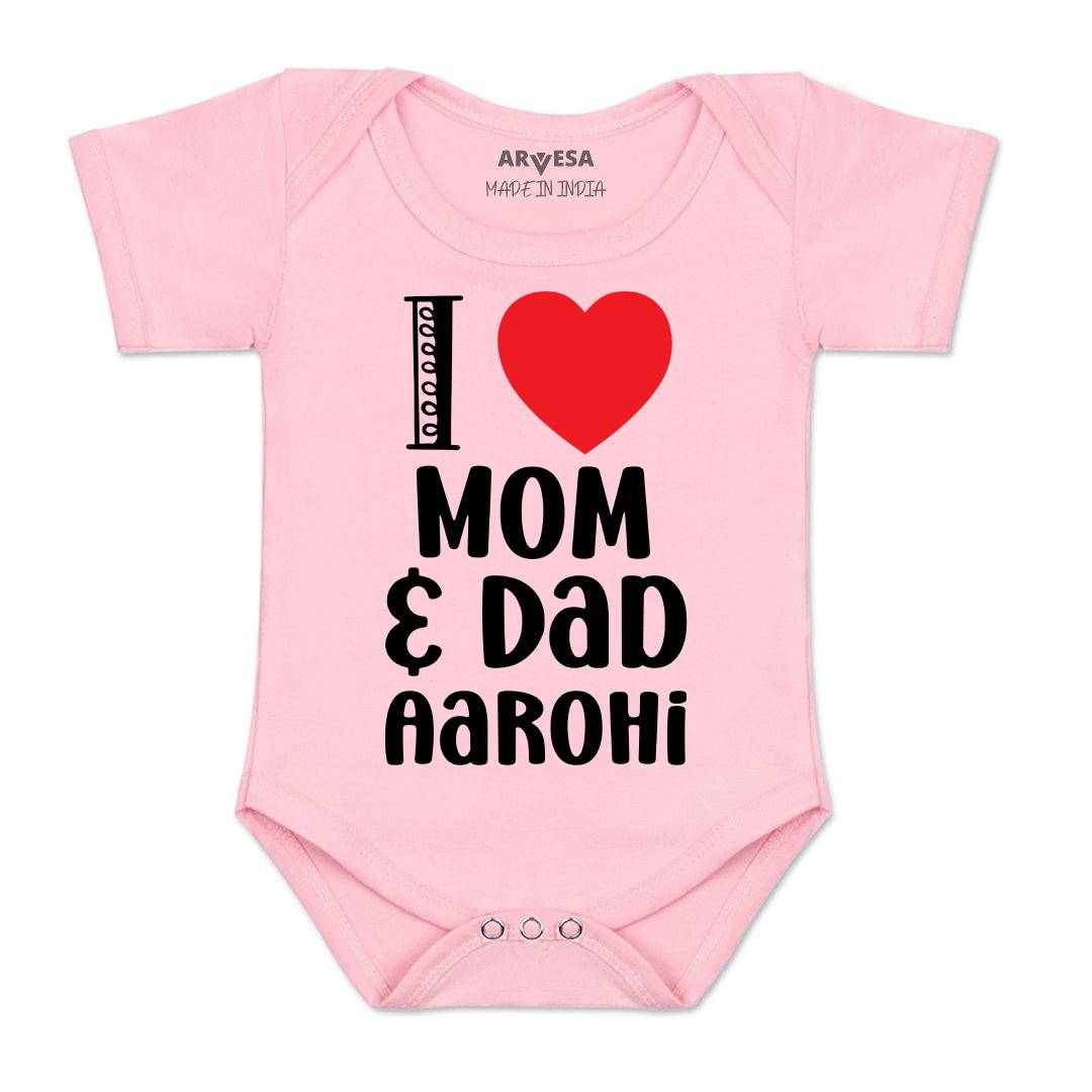 Arvesa I Love Mom And Dad Baby Boy & Girl Dress