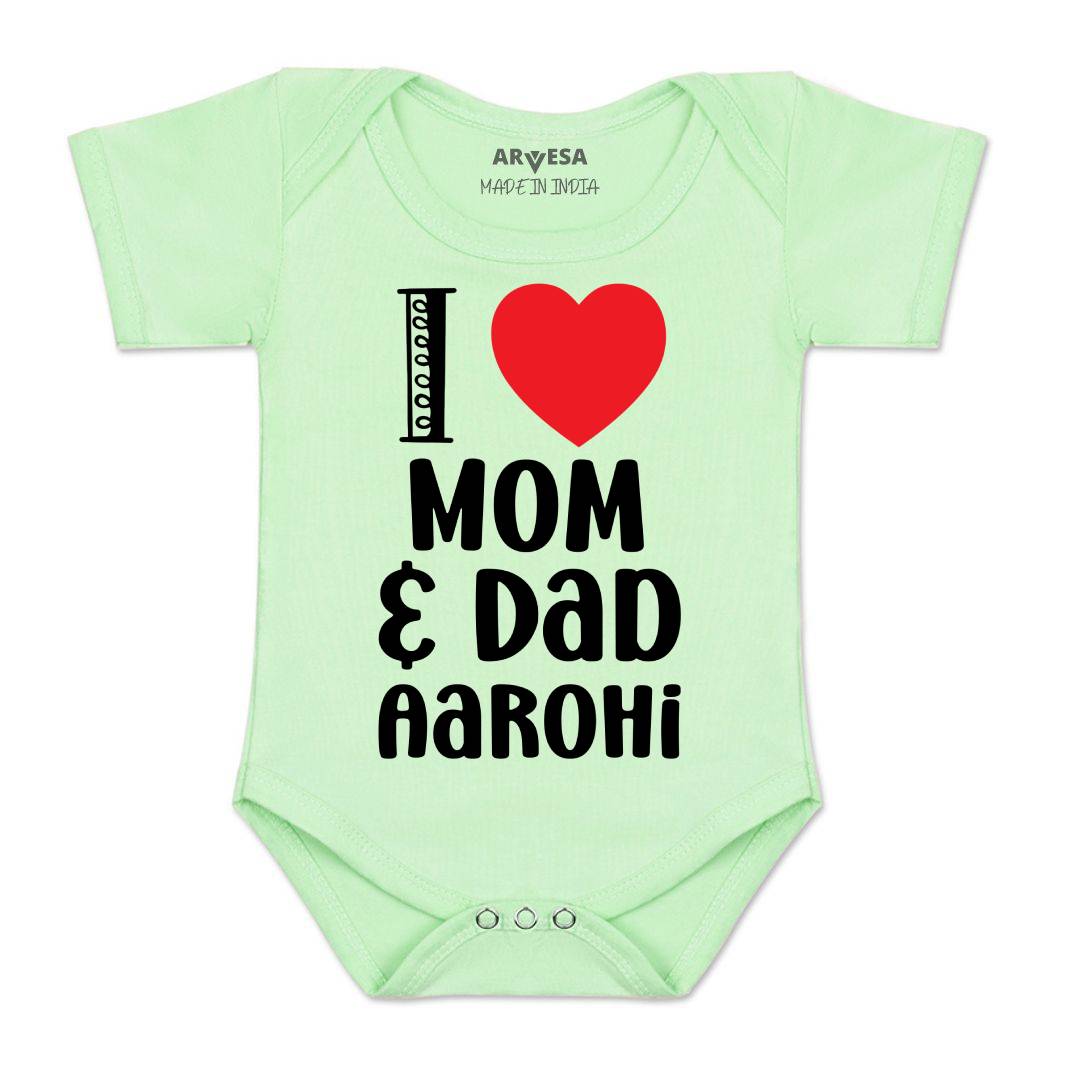 Arvesa I Love Mom And Dad Baby Boy & Girl Dress