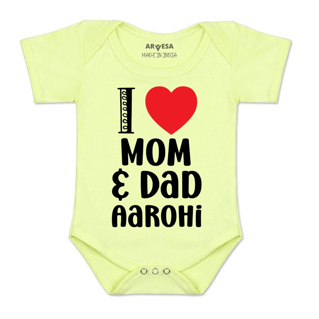 Arvesa I Love Mom And Dad Baby Boy & Girl Dress