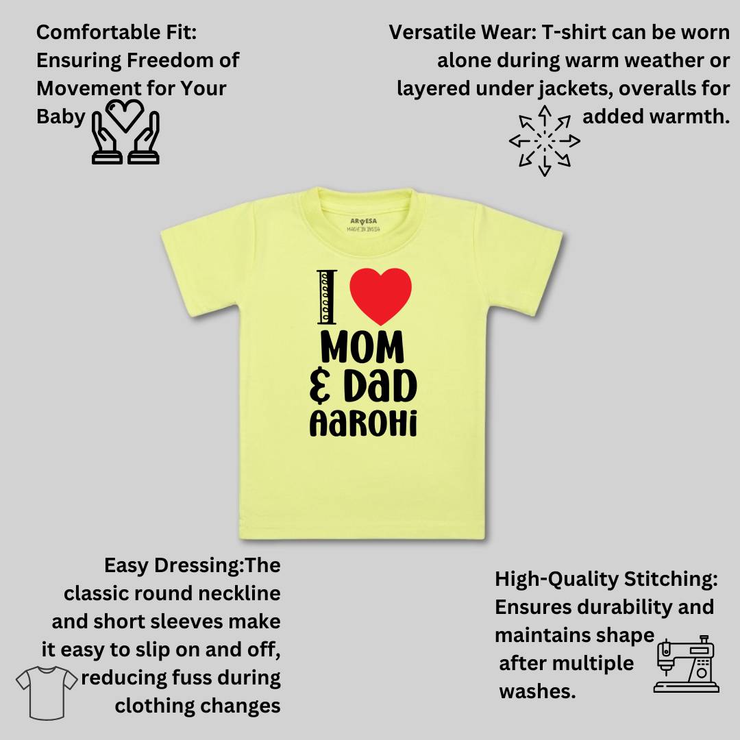 Arvesa I Love Mom And Dad Baby Boy & Girl Dress