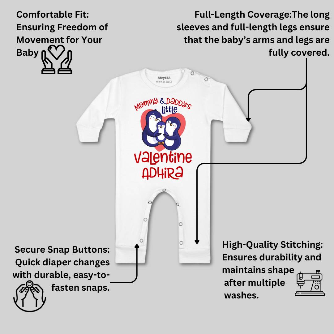Arvesa Mommy And Daddy Little Valentine  Baby Boy & Girl Dress