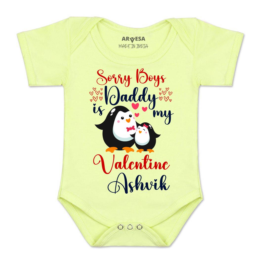 Arvesa Sorry Boys Daddy Is My Valentine  Baby Boy & Girl Dress