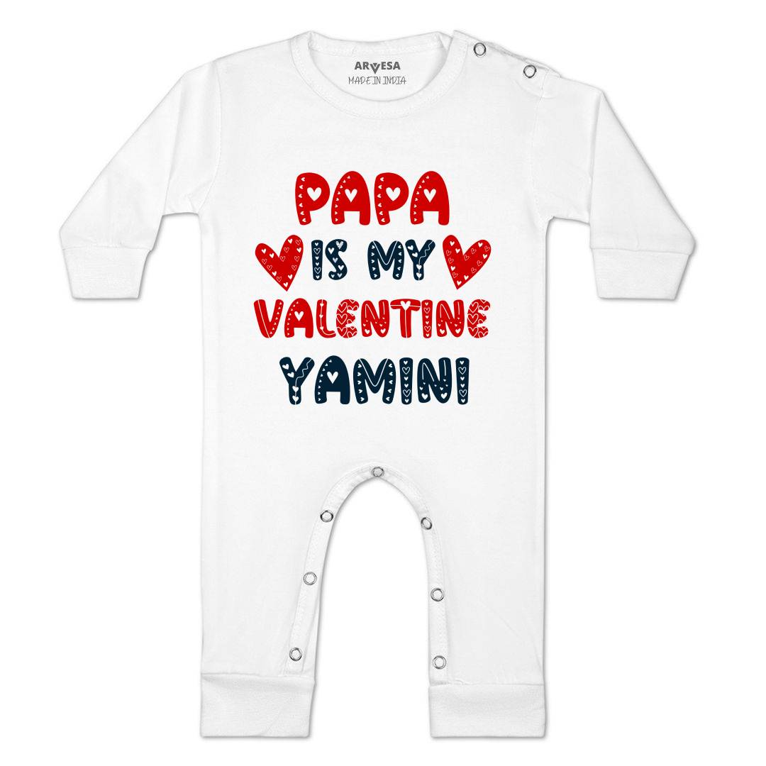 Arvesa Papa Is My Valentine  Baby Boy & Girl Dress