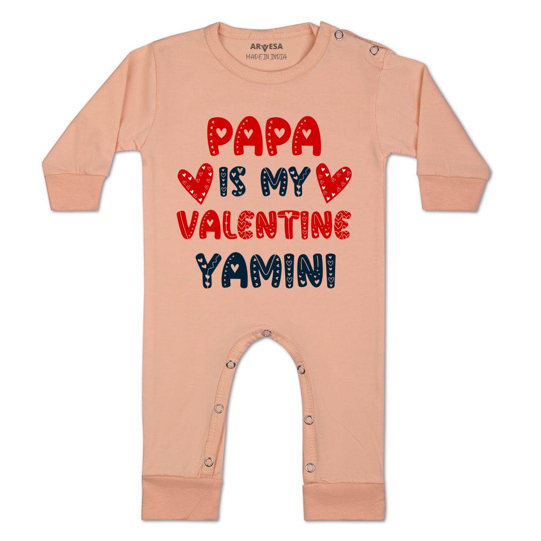 Arvesa Papa Is My Valentine  Baby Boy & Girl Dress