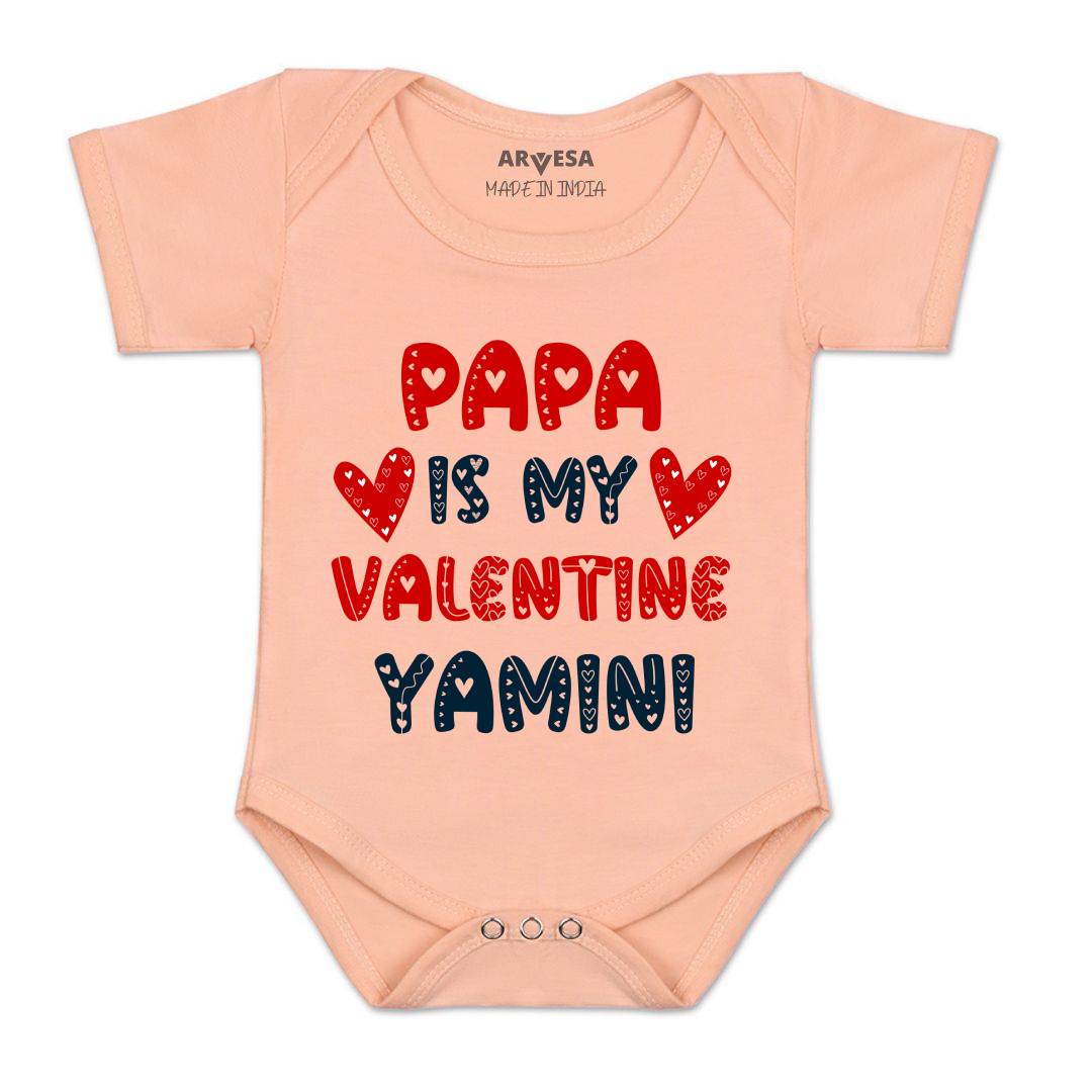 Arvesa Papa Is My Valentine  Baby Boy & Girl Dress