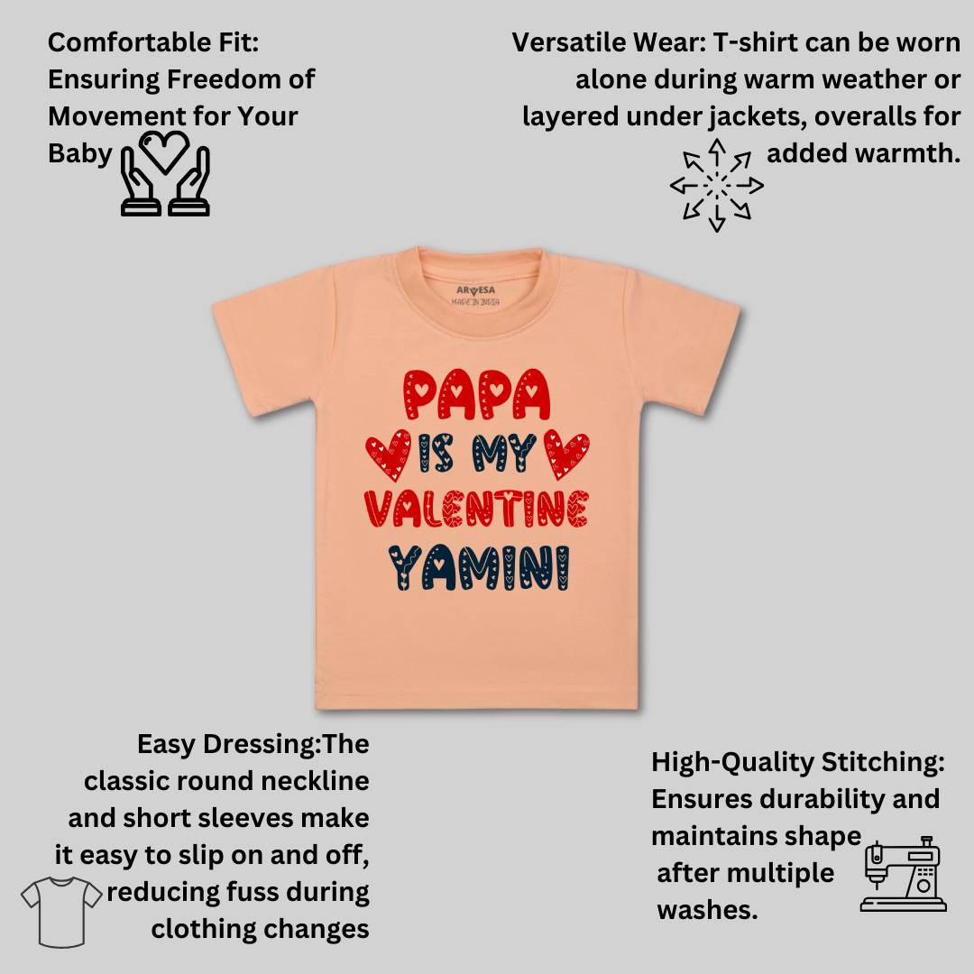 Arvesa Papa Is My Valentine  Baby Boy & Girl Dress