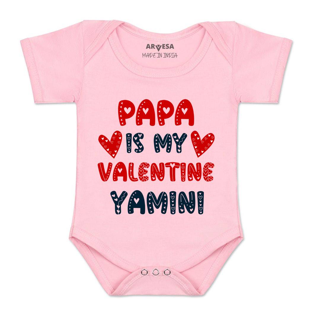Arvesa Papa Is My Valentine  Baby Boy & Girl Dress