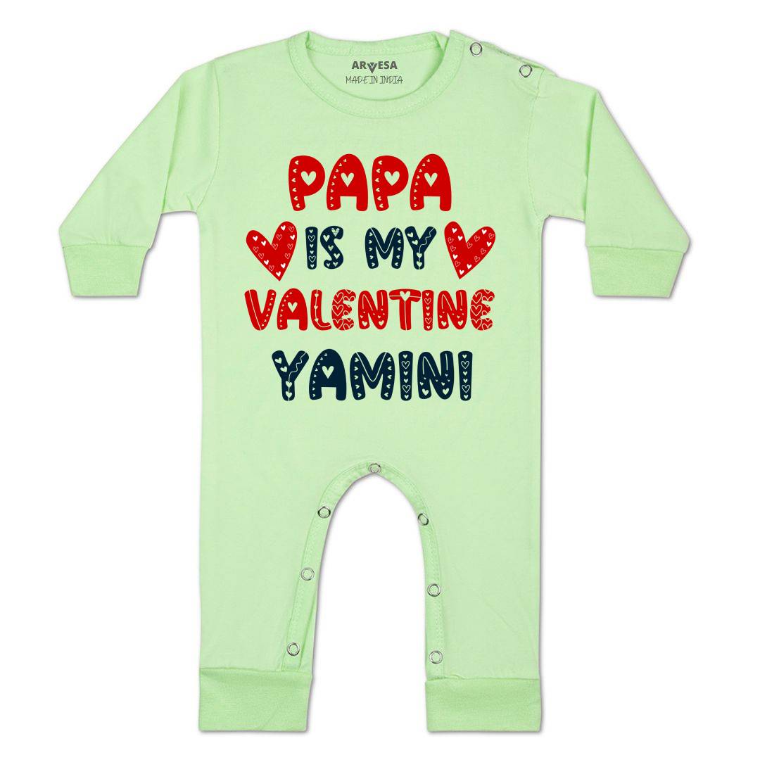 Arvesa Papa Is My Valentine  Baby Boy & Girl Dress