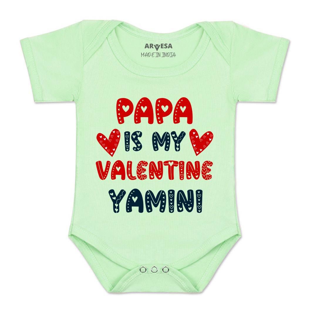 Arvesa Papa Is My Valentine  Baby Boy & Girl Dress
