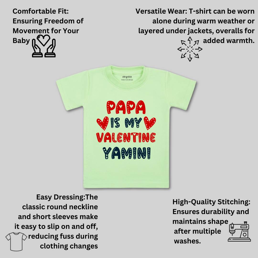 Arvesa Papa Is My Valentine  Baby Boy & Girl Dress