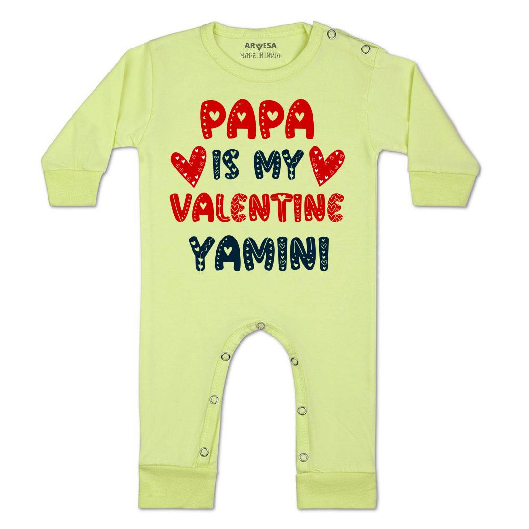 Arvesa Papa Is My Valentine  Baby Boy & Girl Dress