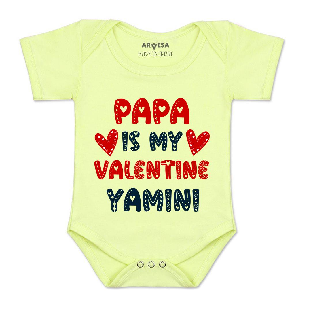 Arvesa Papa Is My Valentine  Baby Boy & Girl Dress