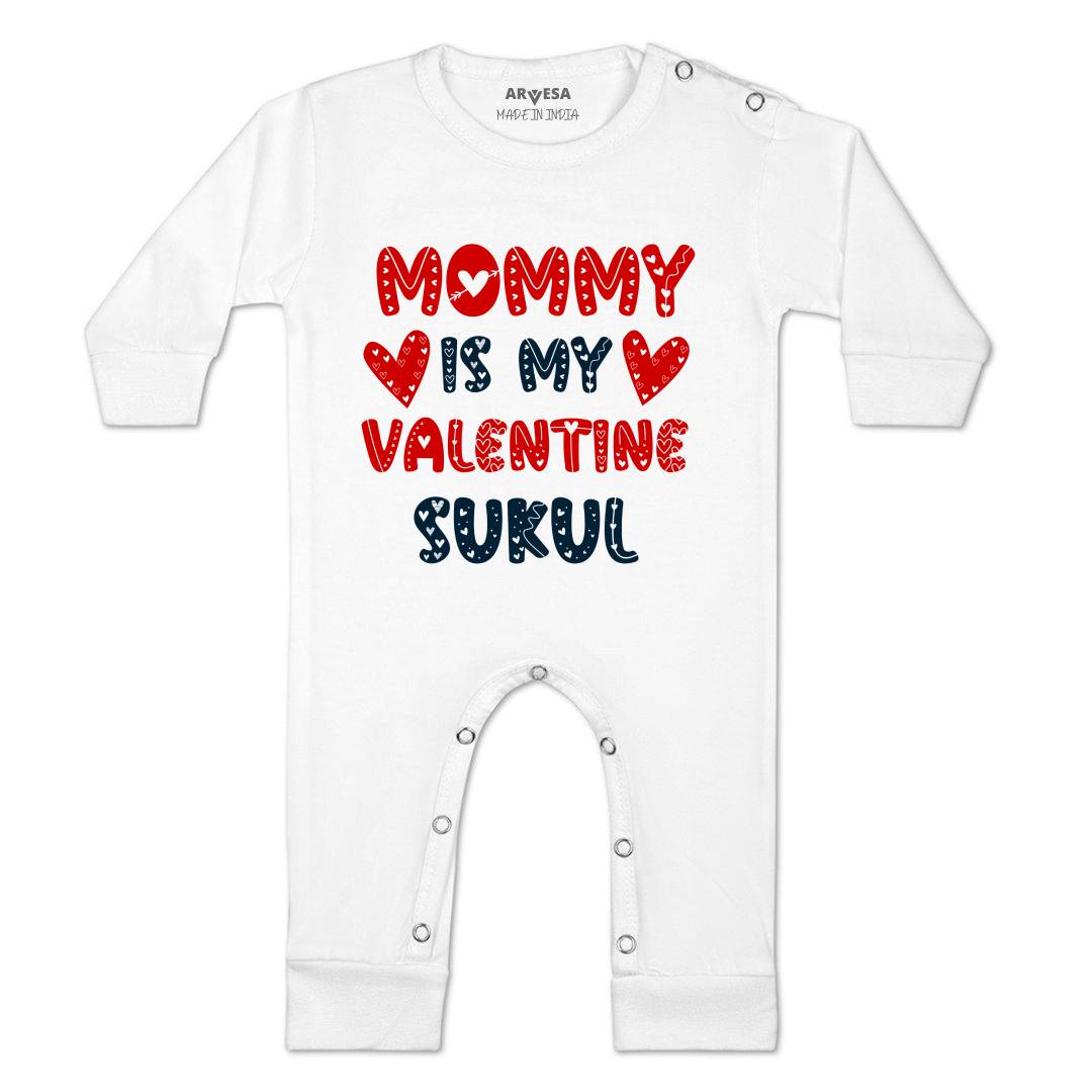 Arvesa Mom Is My Valentine  Baby Boy & Girl Dress