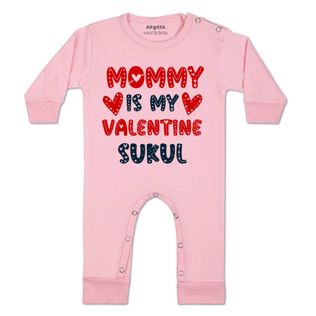 Arvesa Mom Is My Valentine  Baby Boy & Girl Dress