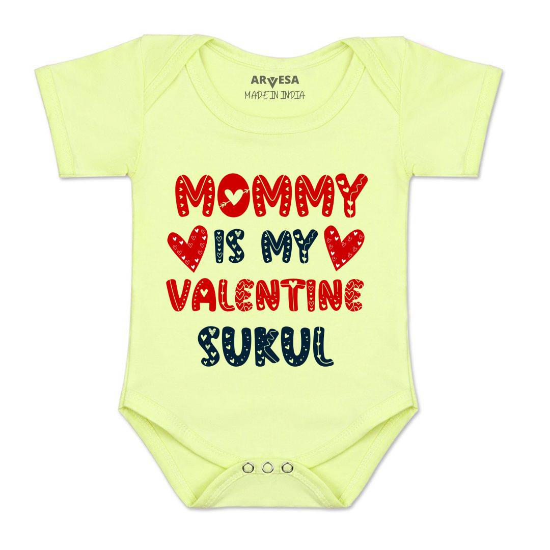 Arvesa Mom Is My Valentine  Baby Boy & Girl Dress