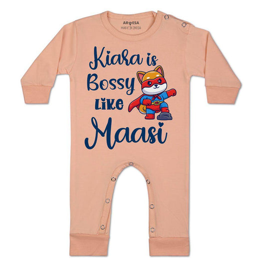Arvesa Bossy Like My Maasi Baby Boy & Girl Dress