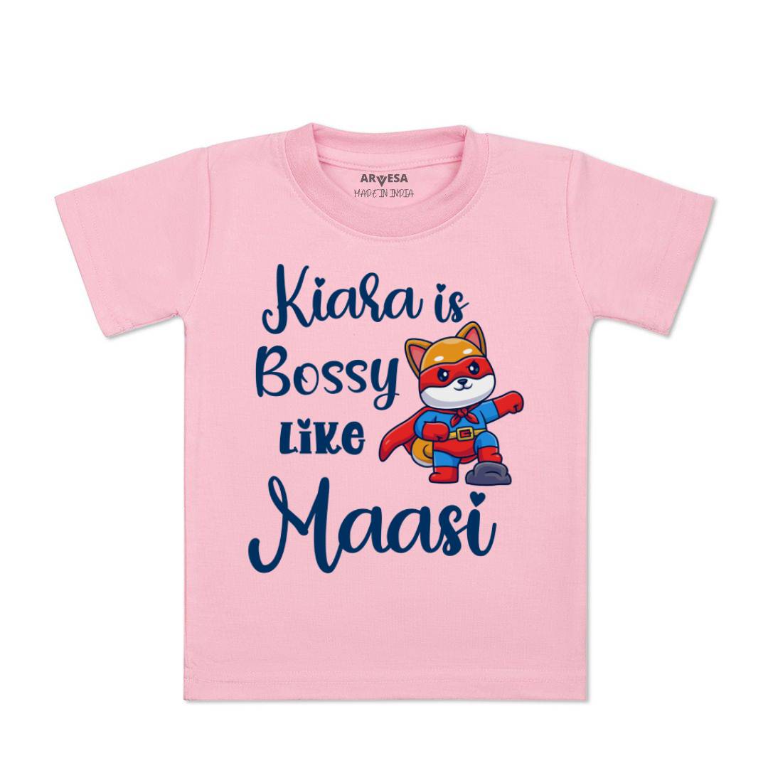 Arvesa Bossy Like My Maasi Baby Boy & Girl Dress