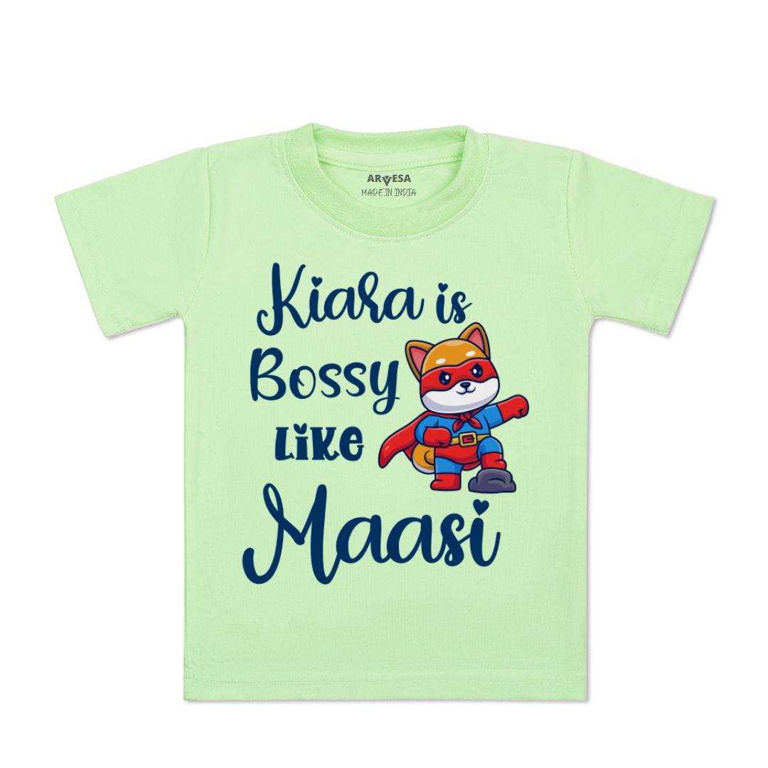 Arvesa Bossy Like My Maasi Baby Boy & Girl Dress