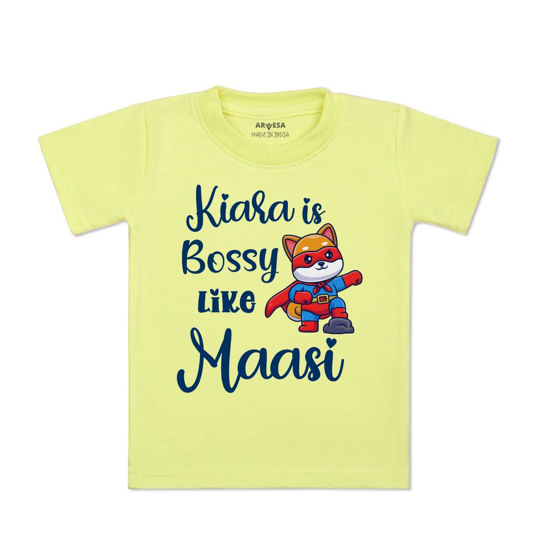Arvesa Bossy Like My Maasi Baby Boy & Girl Dress