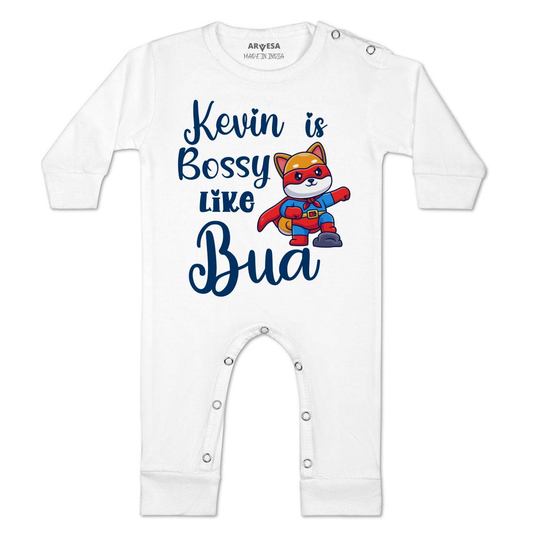 Arvesa Bossy Like My Bua Baby Boy & Girl Dress
