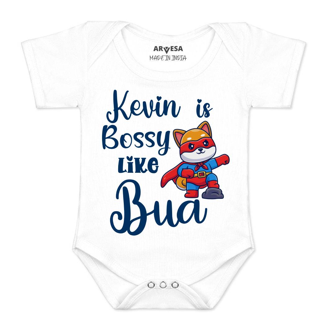 Arvesa Bossy Like My Bua Baby Boy & Girl Dress