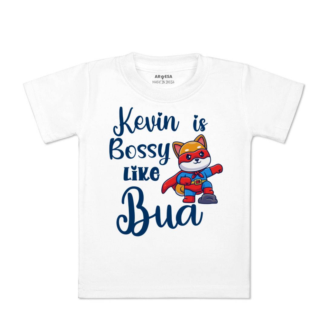 Arvesa Bossy Like My Bua Baby Boy & Girl Dress