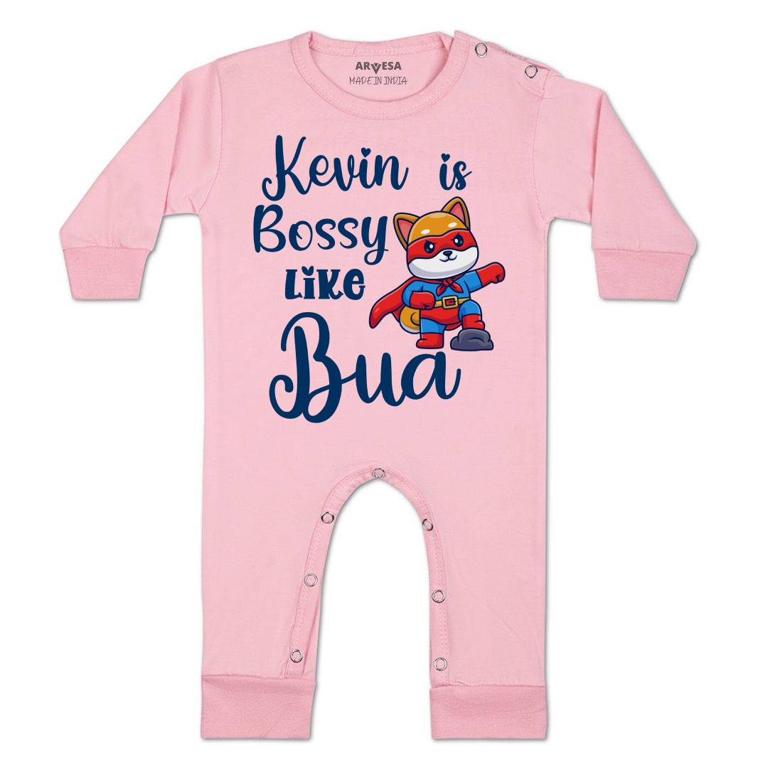 Arvesa Bossy Like My Bua Baby Boy & Girl Dress