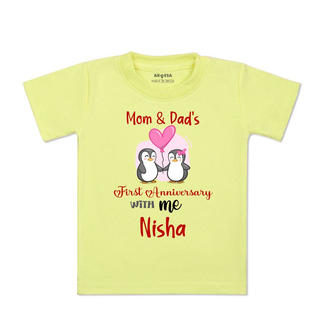 Arvesa Mom & Dad Anniversary With Me Baby Boy & Girl Dress