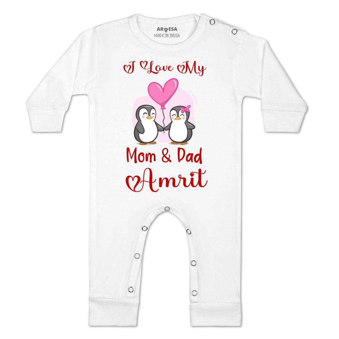 Arvesa I love My Mom and Dad Baby Boy & Girl Dress