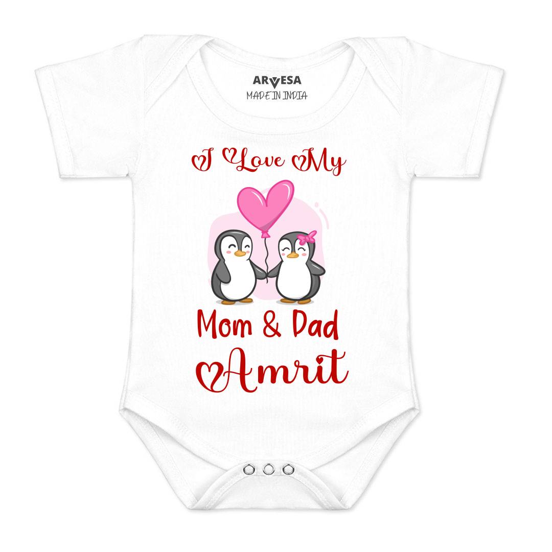 Arvesa I love My Mom and Dad Baby Boy & Girl Dress