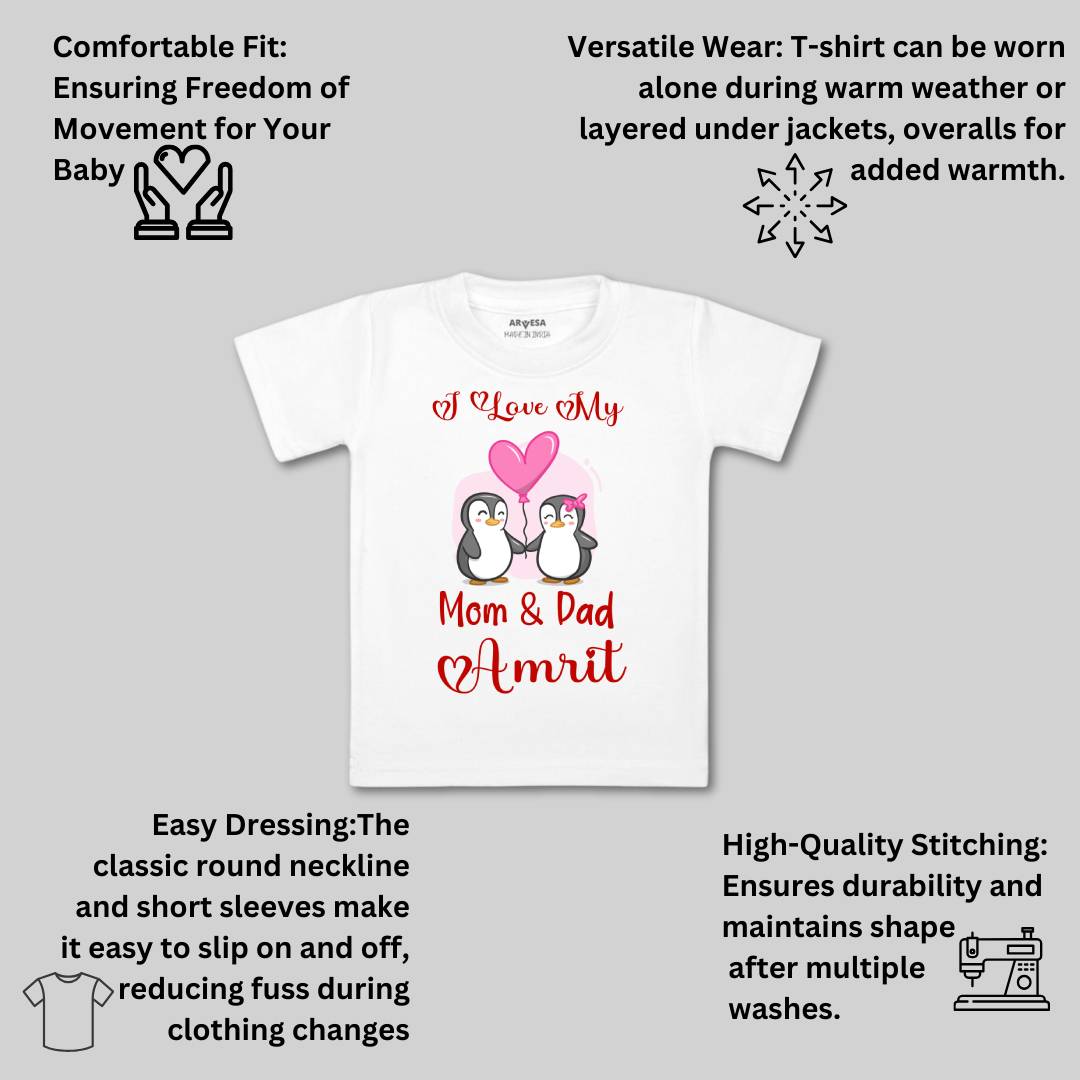 Arvesa I love My Mom and Dad Baby Boy & Girl Dress