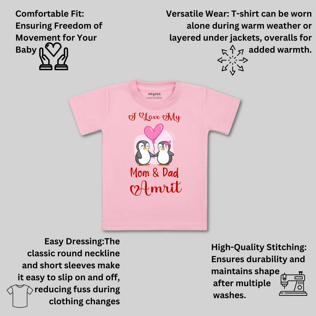 Arvesa I love My Mom and Dad Baby Boy & Girl Dress