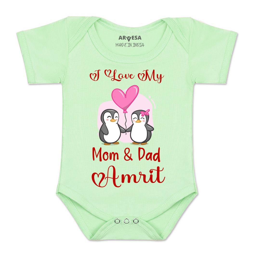 Arvesa I love My Mom and Dad Baby Boy & Girl Dress