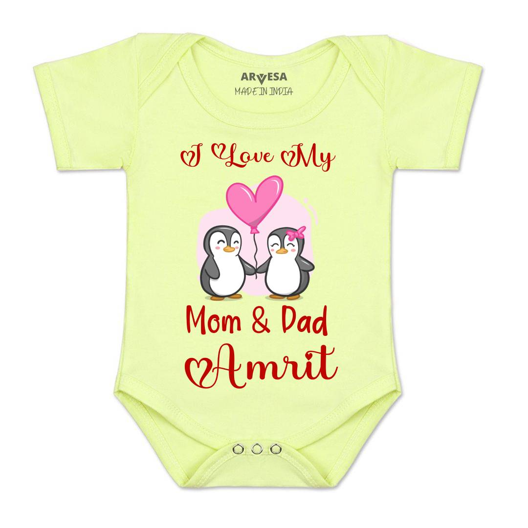 Arvesa I love My Mom and Dad Baby Boy & Girl Dress