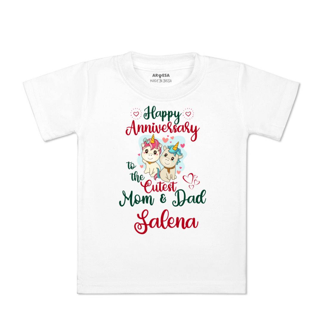 Arvesa Happy Anniversary Mom & Dad Baby Boy & Girl Dress
