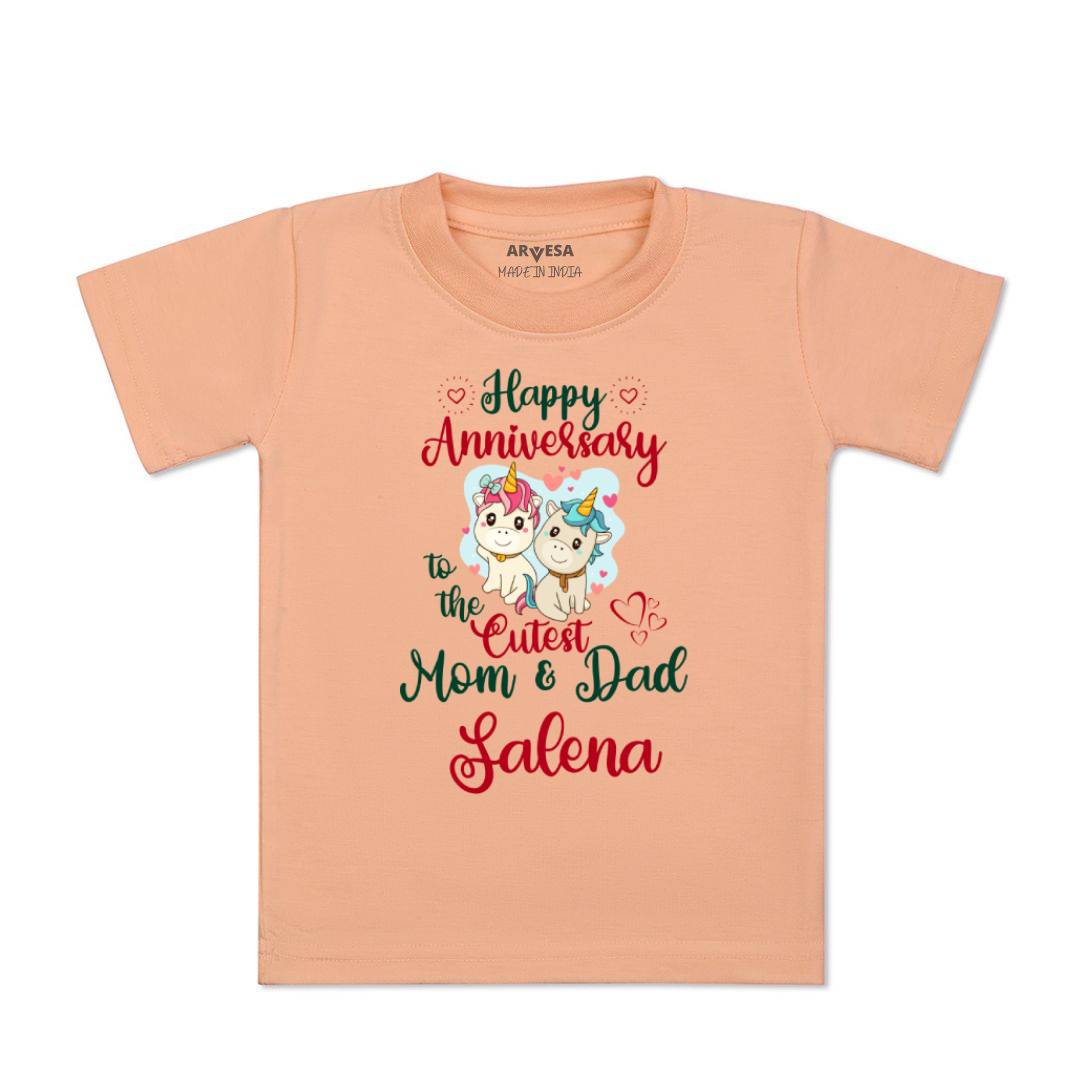 Arvesa Happy Anniversary Mom & Dad Baby Boy & Girl Dress